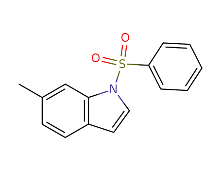 Molecular Structure of 116325-11-2 (6-methyl-1-(phenylsulfonyl)-1H-indole)