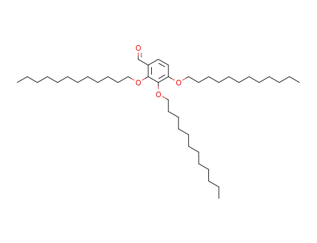 Molecular Structure of 145533-22-8 (2,3,4-tris(dodecyloxy)benzaldehyde)