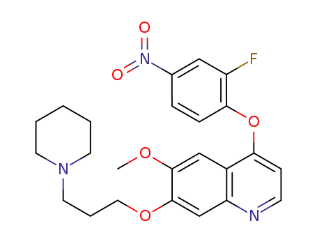 4-(2-fluoro-4-nitrophenoxy)-6-methoxy-7-(3-(piperidin-1-yl)propoxy)quinoline