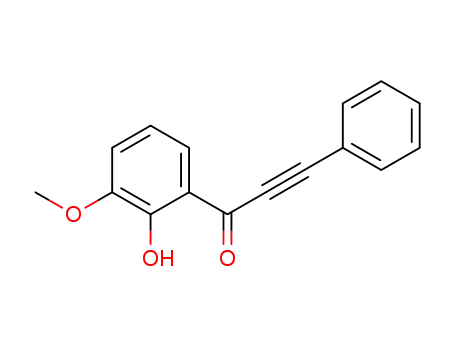 Molecular Structure of 1322774-91-3 (6-methoxy-2-[3-phenylpropynoyl]phenol)