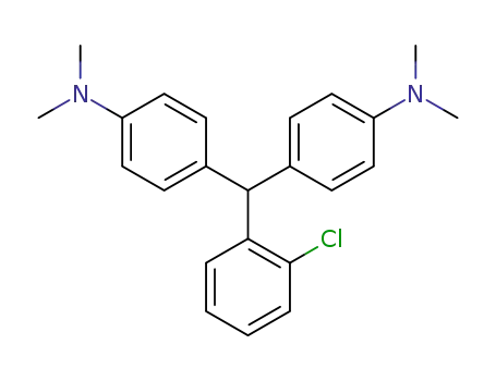 Molecular Structure of 41573-36-8 (4,4'-(2-chlorobenzylidene)bis[N,N-dimethyl-aniline])