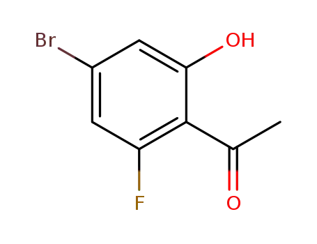 Molecular Structure of 1369594-41-1 (1 - (4 - broMo-2 - fluoro-6 - hydroxyphenyl) ethanone)