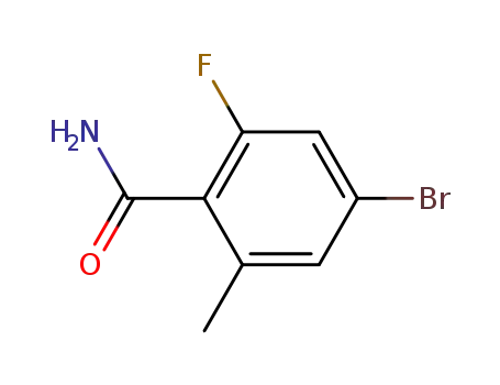 Molecular Structure of 1242156-51-9 (Benzamide, 4-bromo-2-fluoro-6-methyl-)