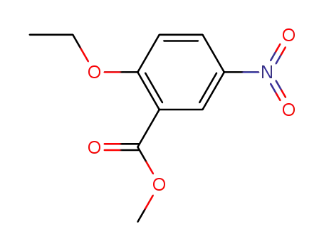 Molecular Structure of 80074-34-6 (Benzoic acid, 2-ethoxy-5-nitro-, methyl ester)