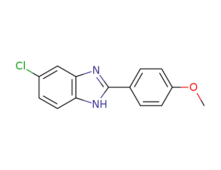 Molecular Structure of 91437-83-1 (5-CHLORO-2-(4-METHOXYPHENYL)-1H-BENZIMIDAZOLE)