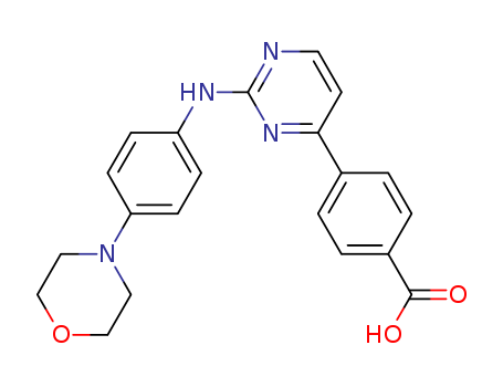 4-(2-(4-morpholinophenylamino)pyrimidin-4-yl)benzoic acid