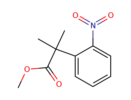 Molecular Structure of 136764-87-9 (METHYL 2-METHYL-2-(2-NITROPHENYL)PROPIONATE)
