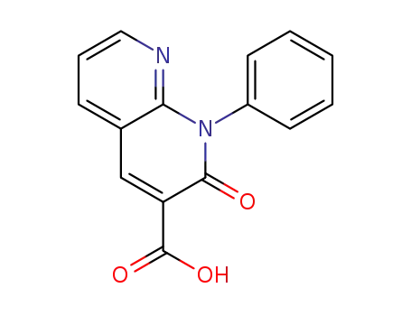 Molecular Structure of 1239164-92-1 (2-oxo-1-phenyl-1,2-dihydro-[1,8]naphthyridine-3-carboxylic acid)
