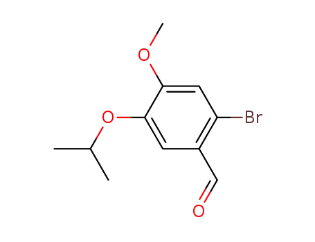 Molecular Structure of 56517-32-9 (2-bromo-4-methoxy-5-(1-methylethoxy)benzaldehyde)