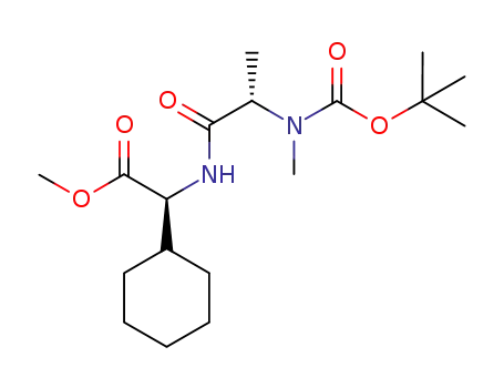 methyl (2S)-2-[(2S)-2-{[(tert-butoxy)carbonyl](methyl)amino}propanamido]-2-cyclohexylacetate