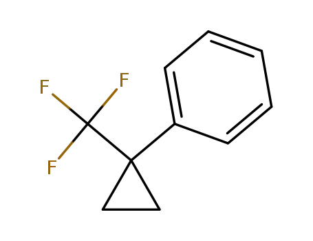 Molecular Structure of 883547-73-7 (1-(TRIFLUOROMETHYLCYCLOPROPYL)BENZENE)