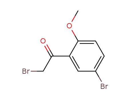 Molecular Structure of 67639-58-1 (2-BROMO-1-(5-BROMO-2-METHOXYPHENYL)ETHANONE)