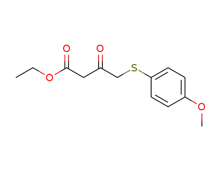 Molecular Structure of 145389-08-8 (ethyl 4-(4-Methoxyphenylthio)-3-oxobutanoate)