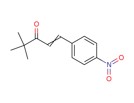 Molecular Structure of 1577-04-4 ((1E)-4,4-dimethyl-1-(4-nitrophenyl)pent-1-en-3-one)