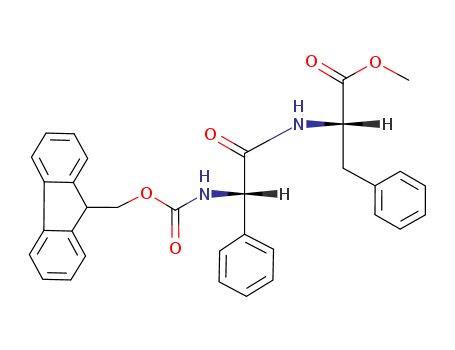 Molecular Structure of 111524-86-8 (L-Phenylalanine,
(2S)-N-[(9H-fluoren-9-ylmethoxy)carbonyl]-2-phenylglycyl-, methyl ester)