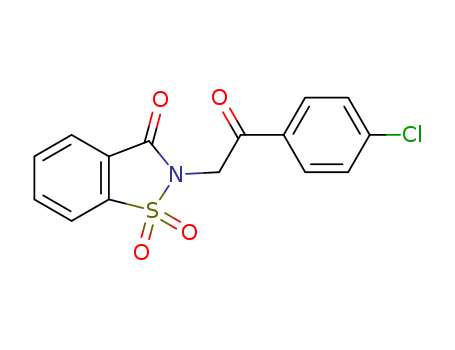 2-[2-(4-chlorophenyl)-2-oxoethyl]-1,2-benzisothiazol-3(2H)-one 1,1-dioxide
