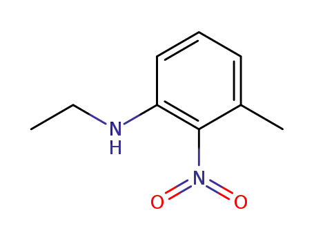 Molecular Structure of 160984-53-2 (3-(N-Ethylamino)-2-nitrotoluene)