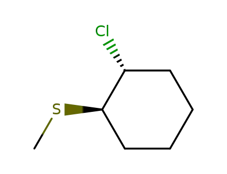 Cyclohexane, 1-chloro-2-(methylthio)-, trans-
