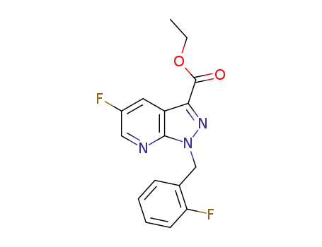 ethyl 5-fluoro-1-(2-fluorobenzyl)-1H-pyrazolo[3,4-b]pyridine-3-carboxylate