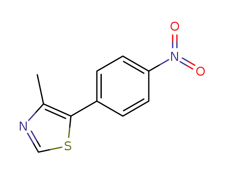 Molecular Structure of 25021-61-8 (4-methyl-5-(4-nitrophenyl)thiazole)