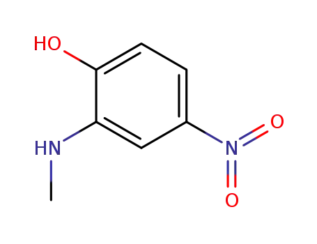Molecular Structure of 14703-72-1 (2-(methylamino)-4-nitrophenol)