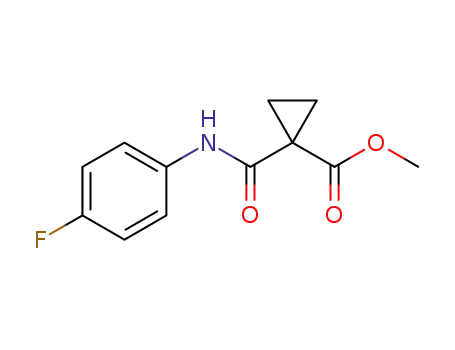 Molecular Structure of 1345847-71-3 (METHYL 1-[(4-FLUOROPHENYL)CARBAMOYL]CYCLOPROPANECARBOXYLATE)