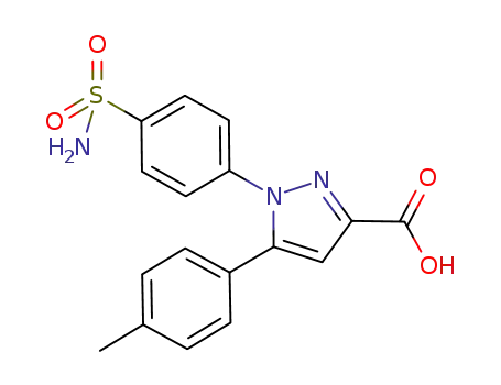 1H-Pyrazole-3-carboxylic acid,
1-[4-(aminosulfonyl)phenyl]-5-(4-methylphenyl)-