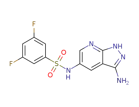N-(3-amino-1H-pyrazolo[3,4-b]pyridin-5-yl)-3,5-difluorobenzene sulfonamide