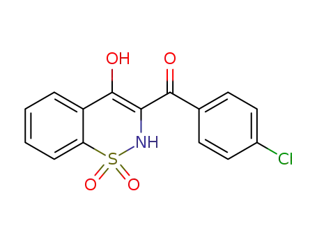 (4-chlorophenyl)(4-hydroxy-1,1-dioxido-2H-1,2-benzothiazin-3-yl)methanone