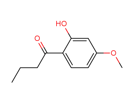 Molecular Structure of 20800-24-2 (1-Butanone, 1-(2-hydroxy-4-methoxyphenyl)-)