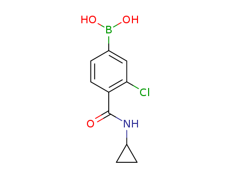 3-Chloro-4-(cyclopropylcarbamoyl)benzeneboronic acid 97%