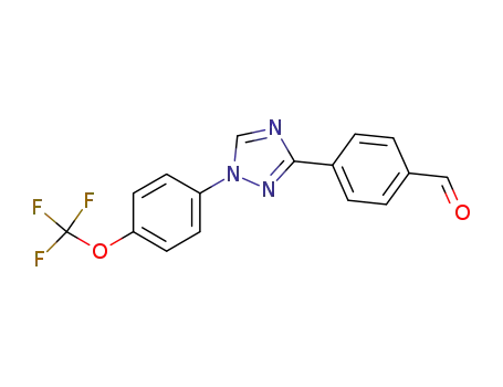 Molecular Structure of 1181214-29-8 (4-[1-(4-trifluoromethoxyphenyl)-1H-[1,2,4]triazol-3-yl]-benzaldehyde)