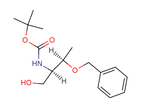 Molecular Structure of 79069-63-9 (N-BOC-(2S,3S)-2-AMINO-3-BENZYLOXY-1-BUTANOL)
