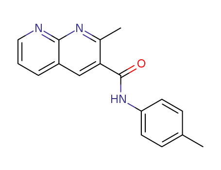 Molecular Structure of 112697-64-0 (1,8-Naphthyridine-3-carboxamide, 2-methyl-N-(4-methylphenyl)-)