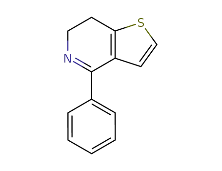 Molecular Structure of 76356-25-7 (Thieno[3,2-c]pyridine, 6,7-dihydro-4-phenyl-)