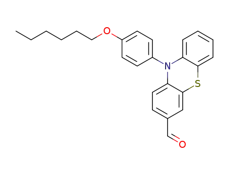 10-(4-(hexyloxy)phenyl)-10H-phenothiazine-3-carbaldehyde