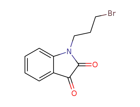 Molecular Structure of 320741-36-4 (1-(3-BROMOPROPYL)-1H-INDOLE-2,3-DIONE)
