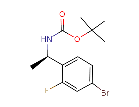 Carbamic acid, [(1R)-1-(4-bromo-2-fluorophenyl)ethyl]-,
1,1-dimethylethyl ester