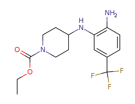 ethyl 4-{[2-amino-5-(trifluoromethyl)phenyl]amino}-1-piperidinecarboxylate