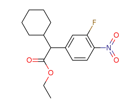 ethyl 2-cyclohexyl-2-(3-fluoro-4-nitrophenyl)acetate