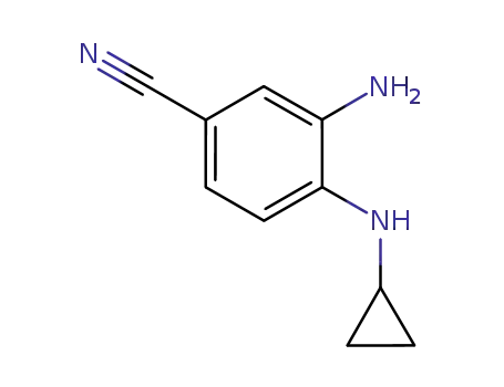 3-Amino-4-(cyclopropylamino)benzonitrile