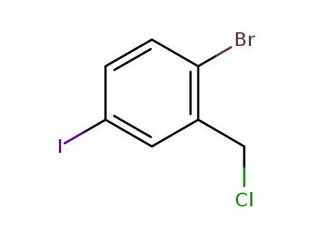 Molecular Structure of 946525-31-1 (1-bromo-2-(chloromethyl)-4-iodobenzene)