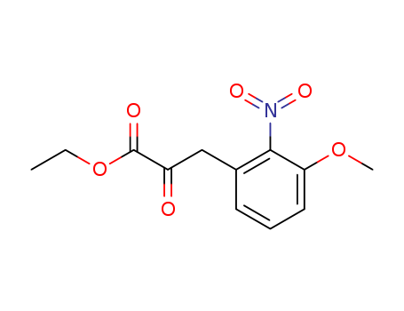 Benzenepropanoic acid, 3-methoxy-2-nitro-a-oxo-, ethyl ester