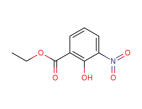 Molecular Structure of 90564-38-8 (Benzoic acid, 2-hydroxy-3-nitro-, ethyl ester)