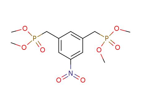 Molecular Structure of 262863-44-5 (5-nitro-m-xylylene bisphosphonic acid tetramethyl ester)