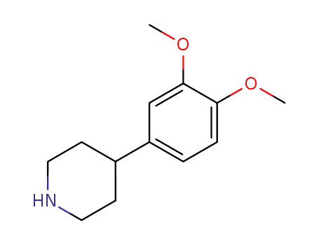 Molecular Structure of 42434-76-4 (4-(3,4-DIMETHOXYPHENYL)PIPERIDINE)
