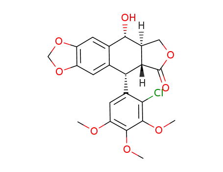 Molecular Structure of 1449601-57-3 (2′-chloropodophyllotoxin)