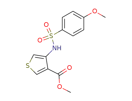 4-(4-methoxy-benzenesulfonylamino)-thiophene-3-carboxylic acid methyl ester