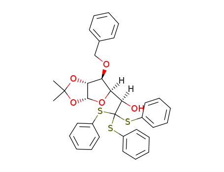tris(thiophenyl) 3-O-benzyl-1,2-O-isopropylidene-β-L-orthoidofuranuronate