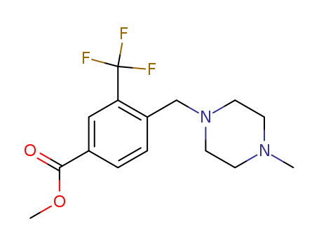 Benzoic acid, 4-[(4-methyl-1-piperazinyl)methyl]-3-(trifluoromethyl)-,
methyl ester